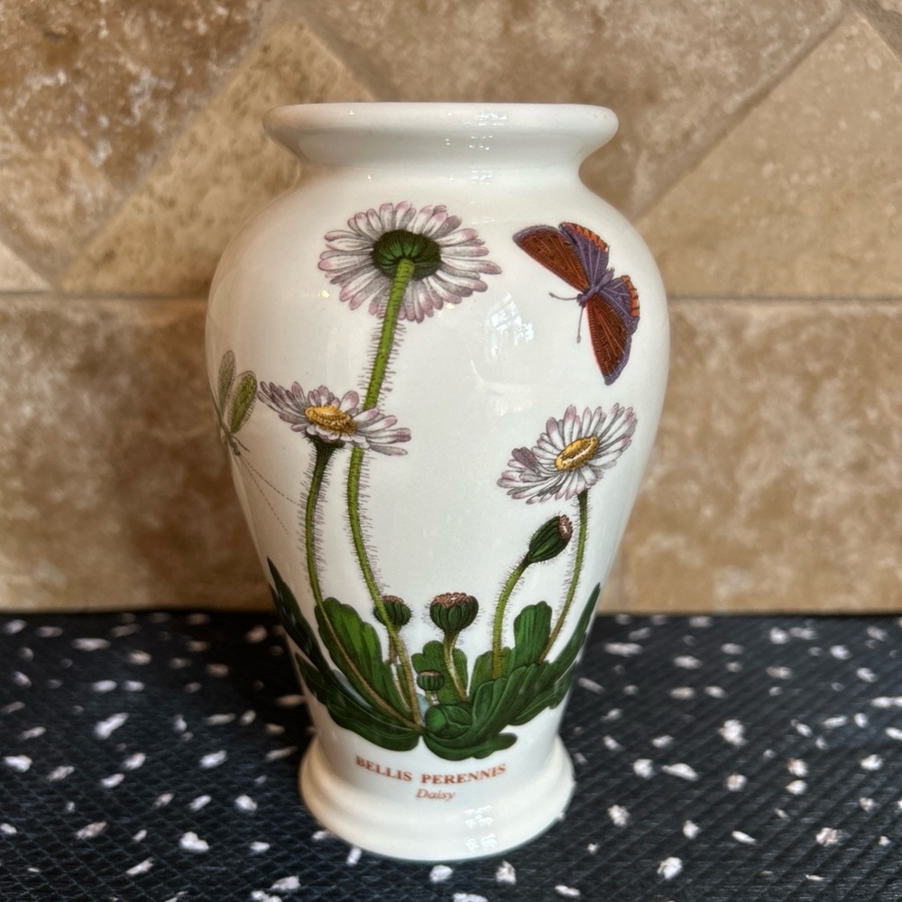 Vintage Portmeiron Bellis Perennis Daisy Vase - The Botanic Gardens - 1972